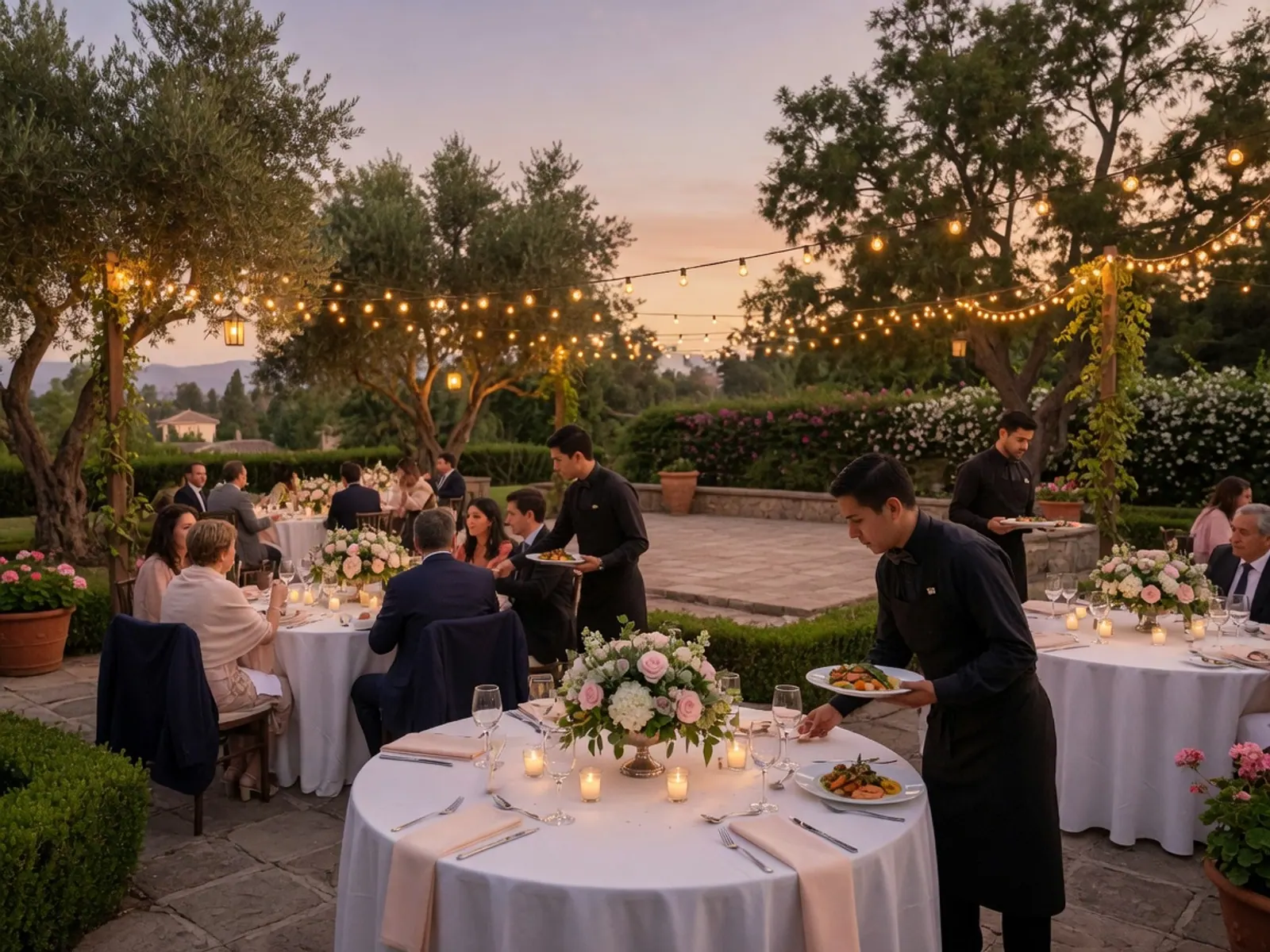 Bocados y servicio de catering para evento en Santiago